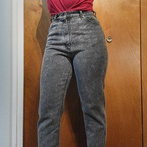 Lee Black Acid Wash Jeans High Waisted Denim